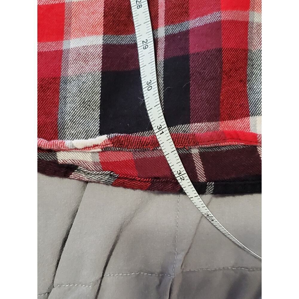 The Foundry Supply Co Flannel Shirt Men’s 2XL Red Black Plaid Long Sleeve - Picture 8 of 12
